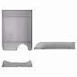 Лоток горизонтальный для бумаг BRAUBERG "Standard", 350х253х65 мм, тонированный серый, 238348 (арт. 238348)