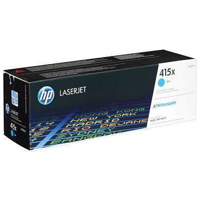 Картридж лазерный HP (W2031X) Color LaserJet M454dn/M479dw и др, №415X, голубой, оригинальный, ресурс 6000 страниц (арт. 363304)