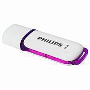 Флеш-диск 64 GB PHILIPS SNOW, разъем USB 2.0, фиолетовый, FM64FD70B/97 (арт. 514080)