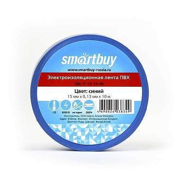 Smartbuy Изолента 15/10 0.13Х15Мм, 10 Метров, Синяя (Sbe-It-15-10-Db) (арт. 613202)