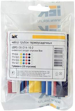 IEK набор ТУТ 2/1, 4/2, 6/3, 8/4 З, С, К, Ч 20х8см/упак UDRS-D2-D8-10-3 (арт. 518770)