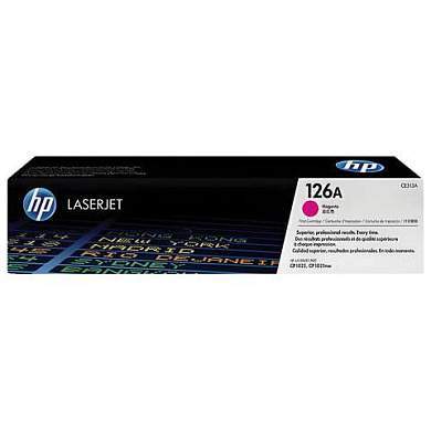 Картридж лазерный HP (CE313A) CLJ CP1025/CP1025NW, №126A, пурпурный, оригинальный, ресурс 1000 страниц (арт. 360880)