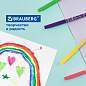 Фломастеры BRAUBERG "PREMIUM", 18 цветов, КОРПУС С ПЕЧАТЬЮ, вентилируемый колпачок, ПВХ-упаковка с европодвесом, 151943 (арт. 151943)