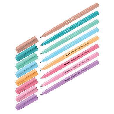 Ручка шариковая Schneider "Tops 505 F Pastel" синяя, 0,8мм, корпус пастель ассорти (арт. 304943)