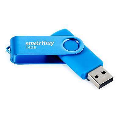 Память Smart Buy "Twist" 16GB, USB 2.0 Flash Drive, синий (арт. 365499)