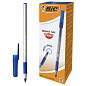 Ручка шариковая с грипом BIC "Round Stic Exact", СИНЯЯ, корпус серый, узел 0,7 мм, линия письма 0,28 мм, 918543 (арт. 141767)