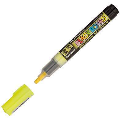 Маркер меловой MunHwa "Black Board Marker" желтый, 3мм, водная основа (арт. 260042)