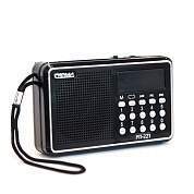 "Радиоприемник ""Сигнал РП-221"", FM - 88-108 Мгц, акк.400mAh,220V,USB,SD,дисплей, 114х33х73 мм, черный (арт. 641309)"