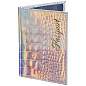 Обложка для паспорта натуральная кожа кайман, "PASSPORT", серебристая, STAFF "Profit", 237206 (арт. 237206)