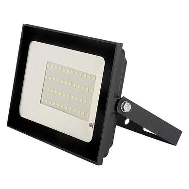 General прожектор светодиодн. с микроволн. датчик+фотосенсор 50W(2310lm) SMD 6K 160x135x22 IP65 GTAB 403700 (арт. 584889)