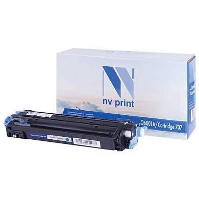 Картридж лазерный NV PRINT (NV-Q6001A) для HP ColorLaserJet CM1015/2600, голубой, ресурс 2000 стр. (арт. 361170)