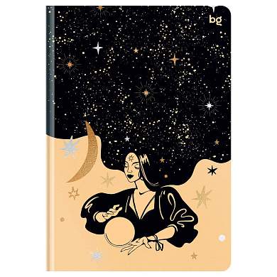 Ежедневник недатированный А5, 136л., 7БЦ BG "Magic comes", отд. фольгой, на резинке (арт. 368443)