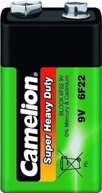 Элемент питания Camelion HEAVY DUTY Green 6F22  1S (арт. 3803)