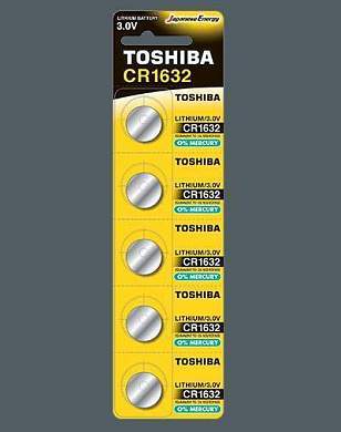 Элемент питания Toshiba CR1632 BL5 (арт. 692861)