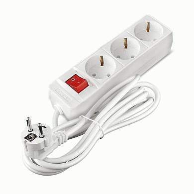 СОЮЗ сет. удл. ПВС 3х1 3 роз.  3 м 16А земля, выкл. 481S-8303 (арт. 416089)