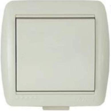 Lezard Ната выкл. ОУ 1 кл. 10А крем. (корпус PC) 710-0300-100 (арт. 379462)