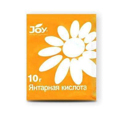 Янтарная кислота 10гр. (стимулятор корнеобразования, роста, восстановление почвы) JOY (арт. 768757)