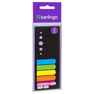 Флажки-закладки Berlingo, 42*12мм, стрелки, 25л*5 неоновых цветов, в картонной книжке, европодвес (арт. 266935)