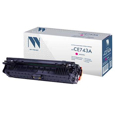 Картридж лазерный NV PRINT (NV-CE743A) для HP CP5220/CP5225/CP5225dn/CP5225n, пурпурный, ресурс 7300 страниц (арт. 363401)