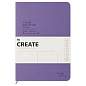 Ежедневник недатированный, А5, 136л., твердый переплет, кожзам, BG "Create. Purple", фиолетовый, цветной срез (арт. 369888)