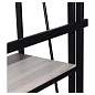 Стеллаж на металлокаркасе BRABIX "LOFT SH-001", 600х300х1250 мм, складной, цвет дуб антик, 641229 (арт. 641229)