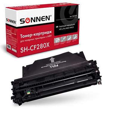 Картридж лазерный SONNEN (SH-CF280X) для HP LaserJet Pro M401/M425, ВЫСШЕЕ КАЧЕСТВО, ресурс 6500 стр., 362438 (арт. 362438)