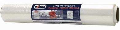 Пленка стретч 450мм*140м, 17мкм, прозрач., вес нетто 1кг, этикетка Unibob, арт.36285/69697 (арт. 500032)