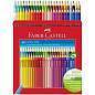 Карандаши цветные Faber-Castell "Grip", 48цв., трехгран., заточен., картон., европодвес (арт. 290331)