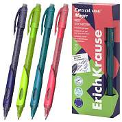 Ручка стираемая гелевая ERICH KRAUSE ErgoLine Magic Stick&Grip, СИНЯЯ, корпус ассорти, 63145 (арт. 144570)