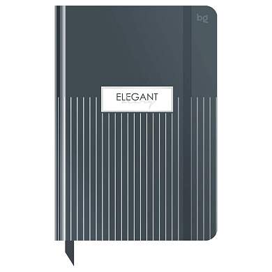 Ежедневник недатированный А5, 136л., 7БЦ BG "Minimal. Black", глянцевая ламинация, отд. фольгой (арт. 376402)