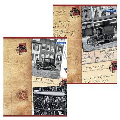 Тетрадь А5, 96 л., BRAUBERG, скоба, клетка, обложка картон, СТРАНЫ, 401292 (арт. 401292)