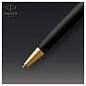 Ручка шариковая Parker "Sonnet Matte Black GT" черная, 1,0мм, поворот., подарочная упаковка (арт. 240065)
