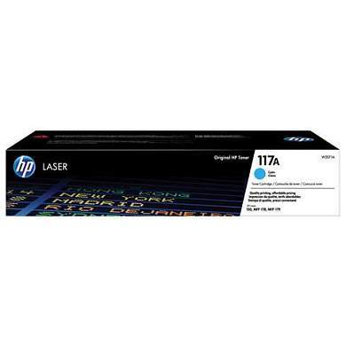 Картридж лазерный HP (W2071A) для HP Color Laser 150a/nw/178nw/fnw, №117A, голубой, оригинальный, ресурс 700 страниц (арт. 363308)