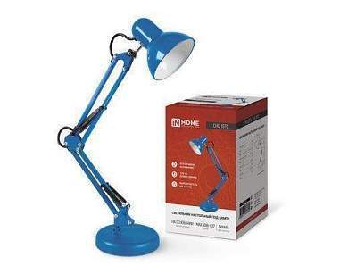 ASD/inHome светильник настольный СНО 15ТС 60W E27 синий (коробка) 5840 (арт. 805399)