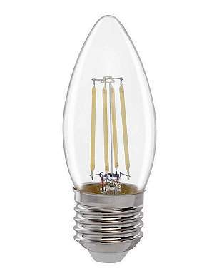 General филамент свеча E27 15W 6500K 6K 35x98 (нитевидная), прозр. GLDEN-CS-15-230-E27-6500 661421 (арт. 828482)