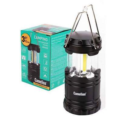 Фонарь туристический CAMELION 3Вт LED, питание 3xAAА (не в комплекте), контейнер и магнит, LED5632 (арт. 238276)