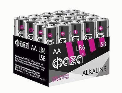 Элемент питания ФАЗА LR6/316 BULK20 Alkaline (арт. 757069)