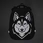 Ранец BRAUBERG SHINY, 2 отделения, с брелоком, "Husky", СВЕТЯЩИЙСЯ РИСУНОК, 38х28х14 см, 271383 (арт. 271383)