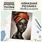 Алмазная мозаика ТРИ СОВЫ "Африканская женщина", 30*40см, холст, картонная коробка с пластиковой ручкой (арт. 360888)