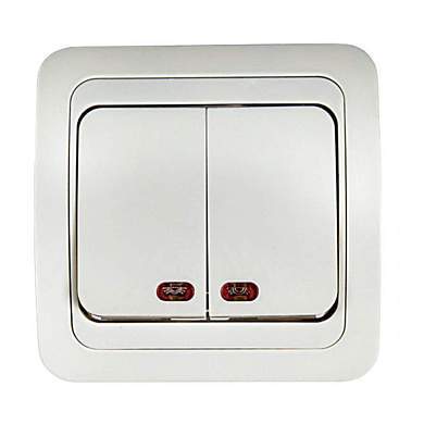 ASD/InHome CLASSICO выкл. СУ 2 кл. 10А бел. инд., пластик 2123 (арт. 521846)