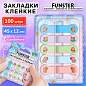 Закладки клейкие Z-сложения FUNSTER (ФАНСТЕР) "Капибары", 45х12 мм, 100 шт. (5 цветов х 20 листов), в диспенсере, 116694 (арт. 116694)