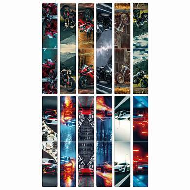 Закладки для книг МАГНИТНЫЕ, "BOYS", набор 12 штук, 60x20 мм, FUNSTER, 116656 (арт. 116656)
