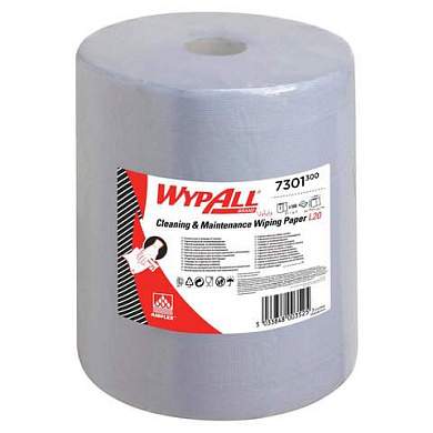 Бумага протирочная KIMBERLY-CLARK Wypall L20, 500 листов в рулоне, 33х38 см, 2-слойная, голубая, 7301 (арт. 702107)
