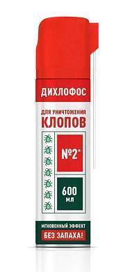 Дихлофос №1 BOZ 600мл. от КЛОПОВ (трубочка) б/запаха (арт. 730983)