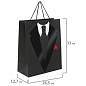 Пакет подарочный (1 штука) 26x13x32 см, ЗОЛОТАЯ СКАЗКА "Especially For Men", выборочный лак, 608244 (арт. 608244)