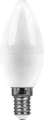 Saffit свеча C37 E14 9W(810lm) 6400K 6K матовая, пластик 100x37 SBC3709 55170 (арт. 804367)
