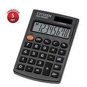 Калькулятор карманный Citizen SLD-200NR, 8 разрядов, двойное питание, 62*98*10мм, черный (арт. 268474)