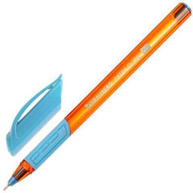 Ручка шариковая масляная с грипом BRAUBERG "Extra Glide GT Sky Blue", СВЕТЛО-СИНЯЯ, игольчатый узел 0,7 мм, линия письма 0,35 мм, 144074 (арт. 144074)