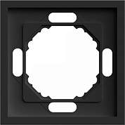 Stekker ЭМИЛИ рамка СУ 1мест. (PC), черный уголь, soft touch PFR00-5001-05 49858 (арт. 907407)
