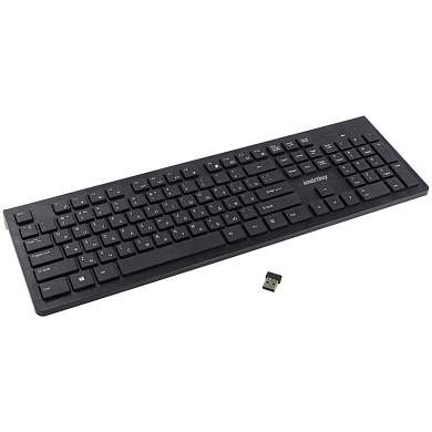 Клавиатура беспроводная Smartbuy 206, мультимедийная, USB, черная (арт. 308166)